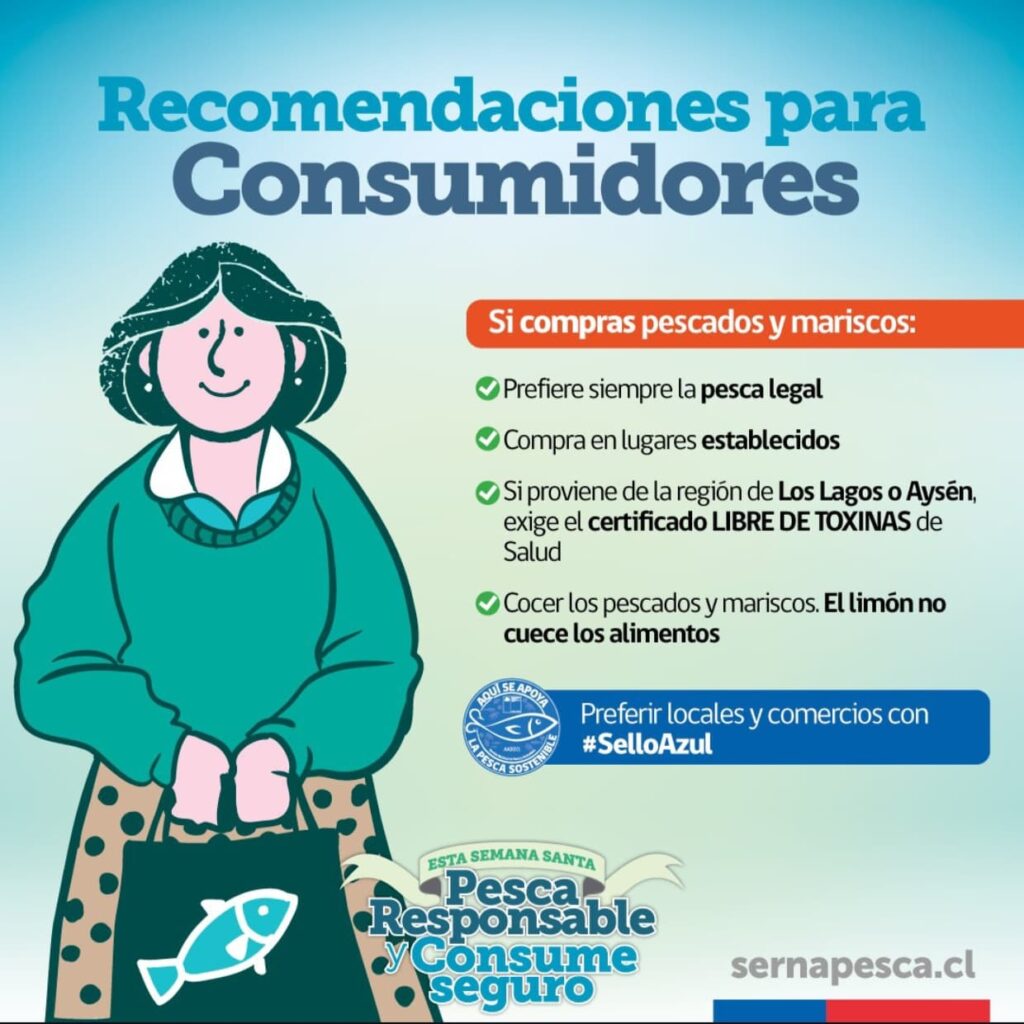 Autoridades de la Región Metropolitana realizan llamado al consumo responsable de productos del mar en semana santa