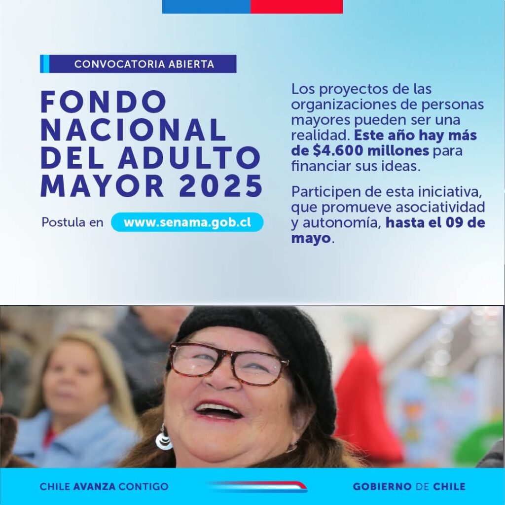 Delegado Alarcón informa apertura de postulaciones al Fondo Nacional del Adulto Mayor 2025