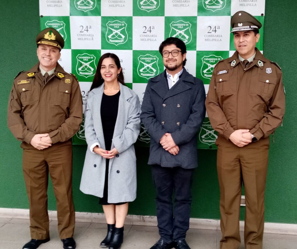 Delegados presidenciales de Talagante y Melipilla se reunieron con jefe de Zona Oeste de Carabineros
