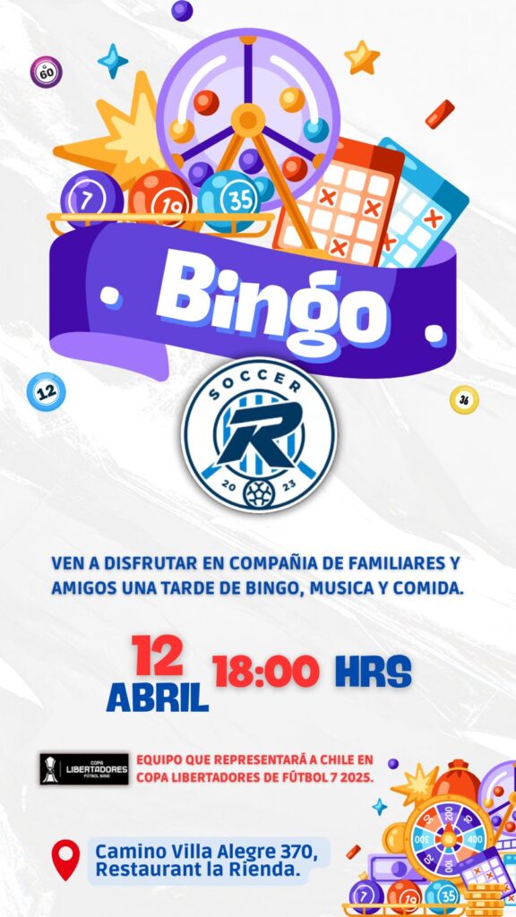 Escuela de fútbol realizan bingo para reunir dinero e ir a competencia internacional