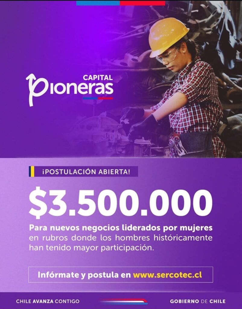Capital Pioneras: Más de $1.500 millones disponibles para apoyar a emprendedoras en sectores tradicionales masculinizados