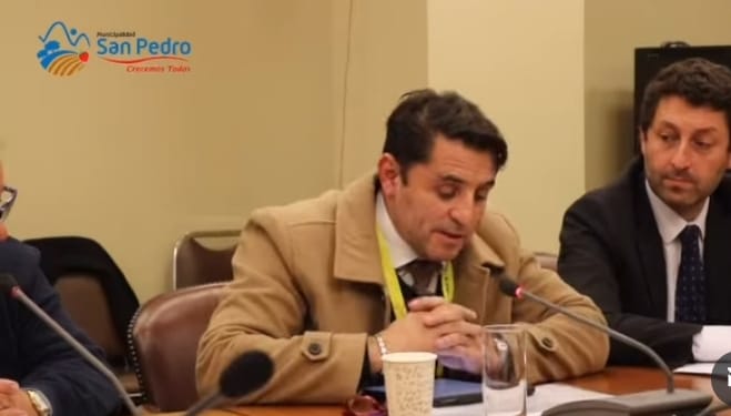 Alcalde de San Pedro expone en la Cámara de Diputados por problemas en la Ruta de la Fruta