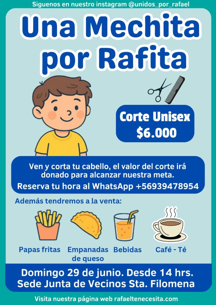 Siguen las actividades para reunir dinero para que Rafael sea parte de ensayo clínico