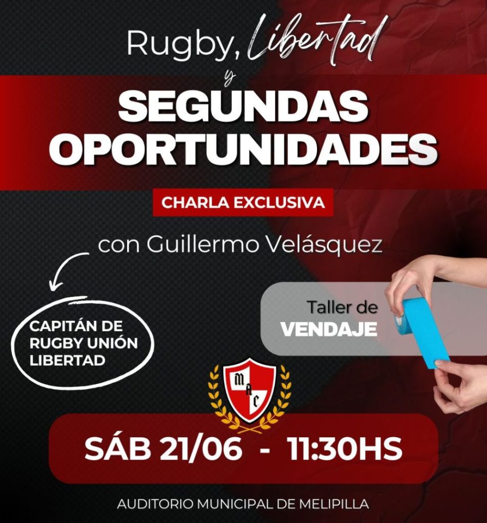 Invitan a charla denominada “Rugby, Libertad y segundas oportunidades