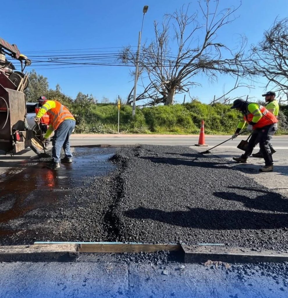 Continúan los trabajos para mejorar seguridad vial en ruta Melipilla–Bollenar
