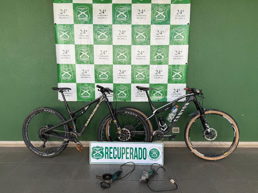 Recuperan en Melipilla bicicletas de alta gama robadas en la región de O’ Higgins gracias a sistema GPS