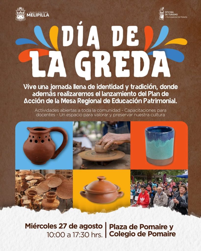 Melipilla celebra el Día de la Greda con lanzamiento del Plan de Acción de la Mesa Regional de Educación Patrimonial