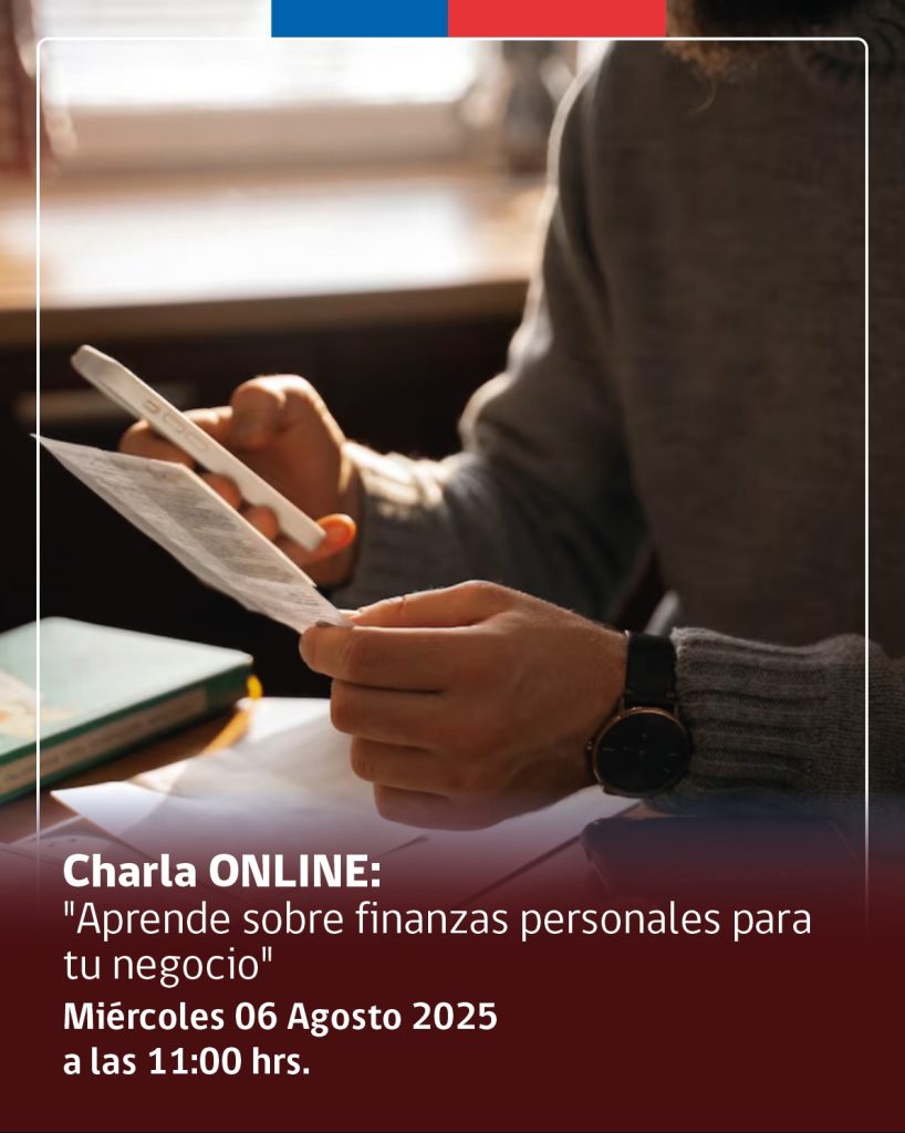 Invitan a charla gratuita sobre finanzas personales para emprendedores en Melipilla