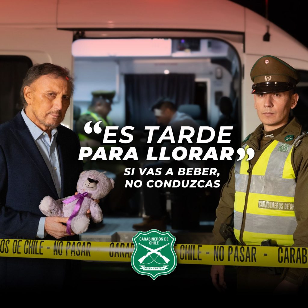Carabineros y Carlos Pinto se unen en campaña preventiva para estas Fiestas Patrias